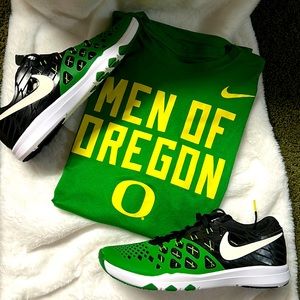 Limited edition men of oregon shoes and shirt combo